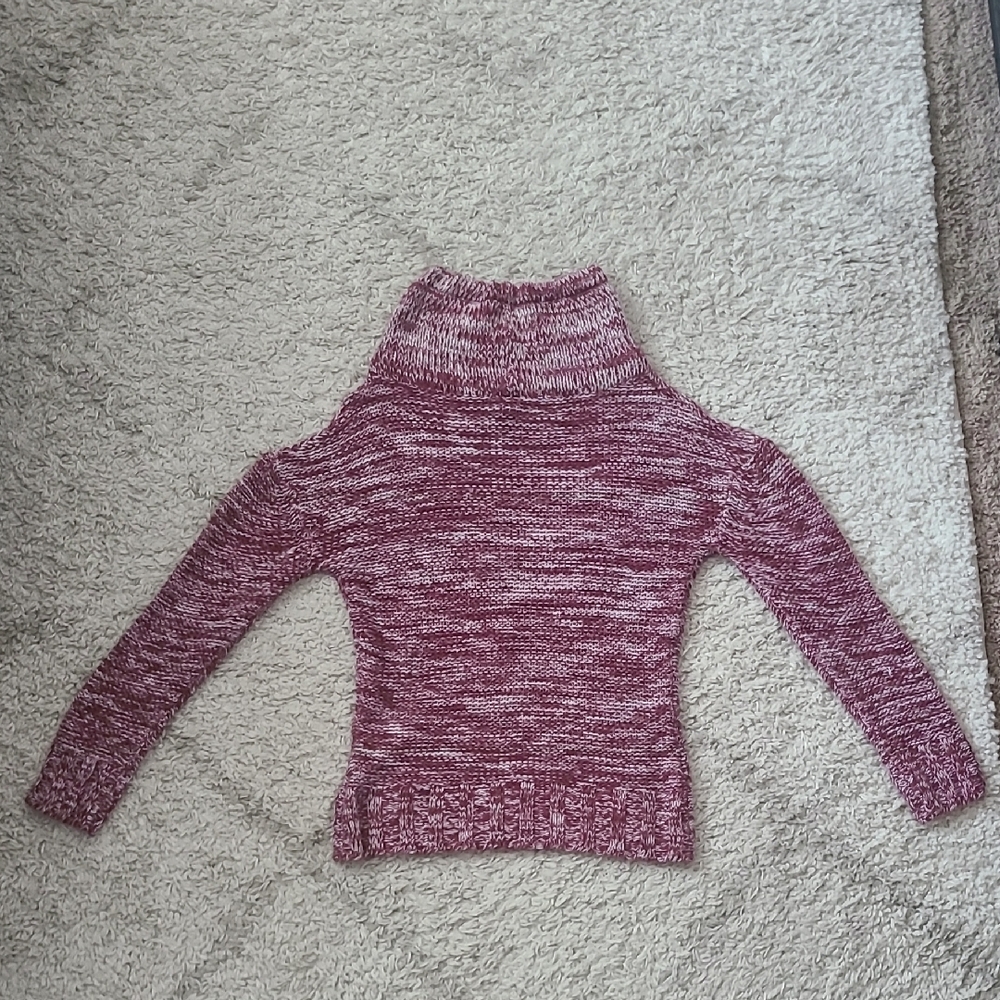 Rue21 Women's Size Large Maroon Knit Cowl Neck Sweater - Picture 3 of 4